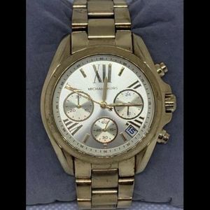 Michael Kors MK5798 Women's Watch Chronograph Champagne Dial Gold Date 36mm B857